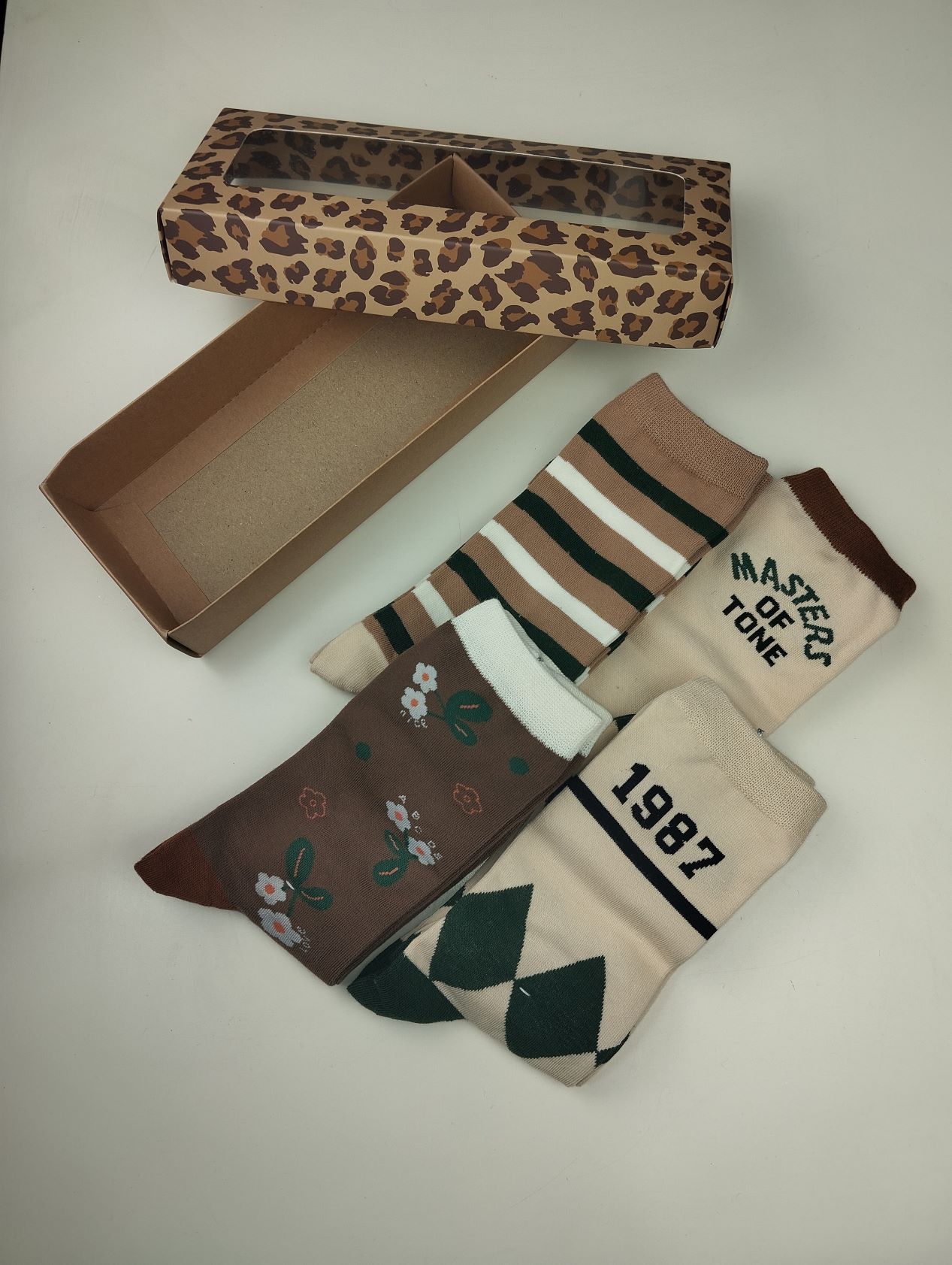 PACK CALCETINES VERDE&ARENA