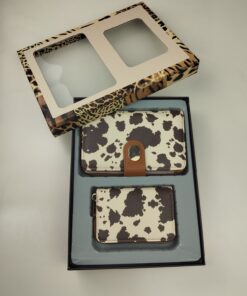 SET CARTERA Y MONEDERO PRINT VACA