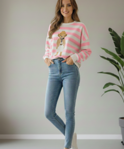 SUDADERA OSITO RAYAS