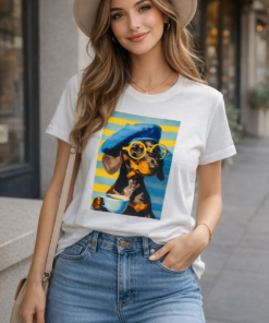 CAMISETA TECKEL CAFÉ