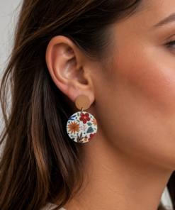 PENDIENTES JARDIN CANELA